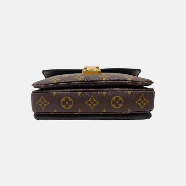 MÉTIS EAST WEST Monogram Coated Canvas Brown