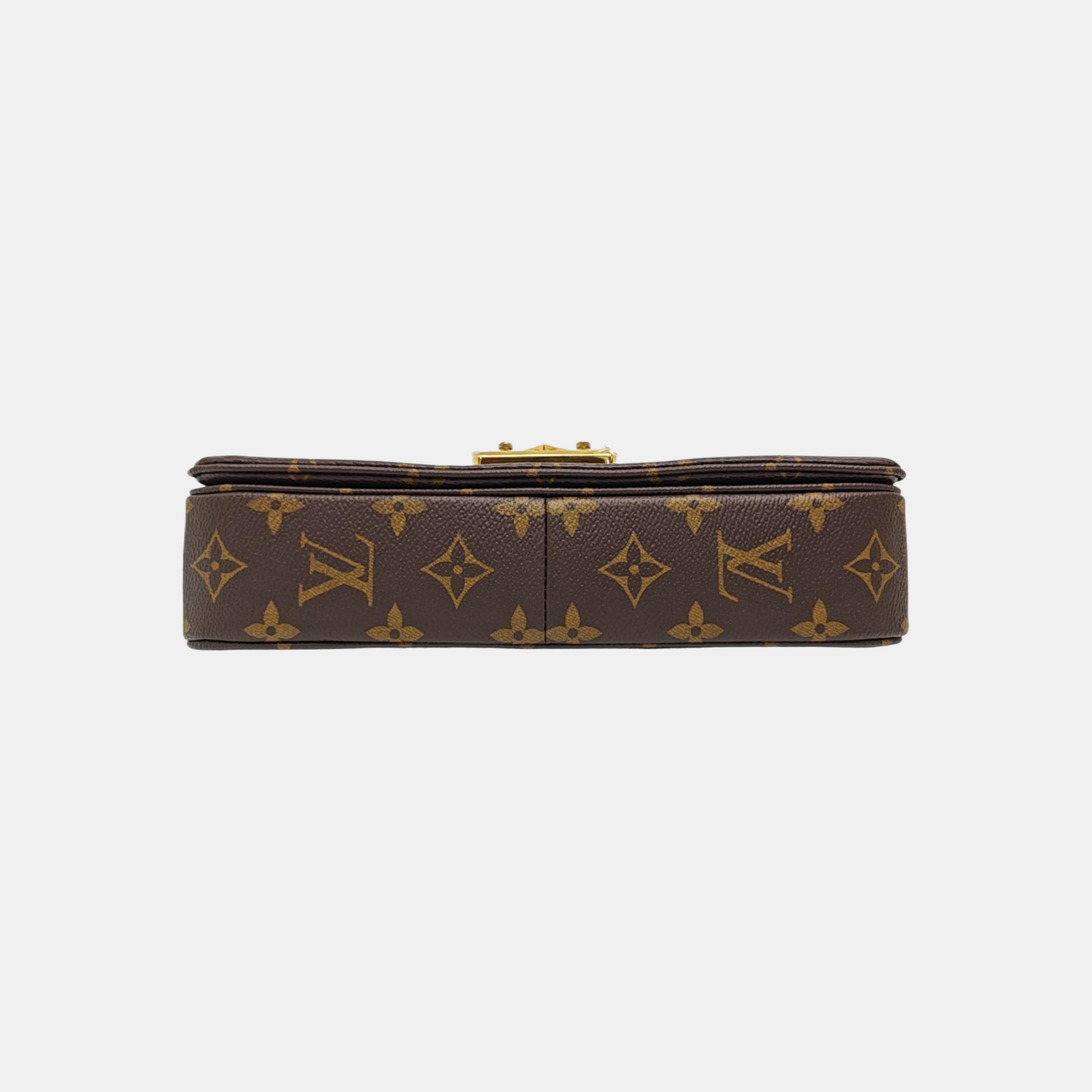 MARCEAU Monogram Coated Canvas Brown