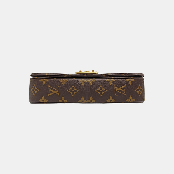 MARCEAU Monogram Coated Canvas Brown