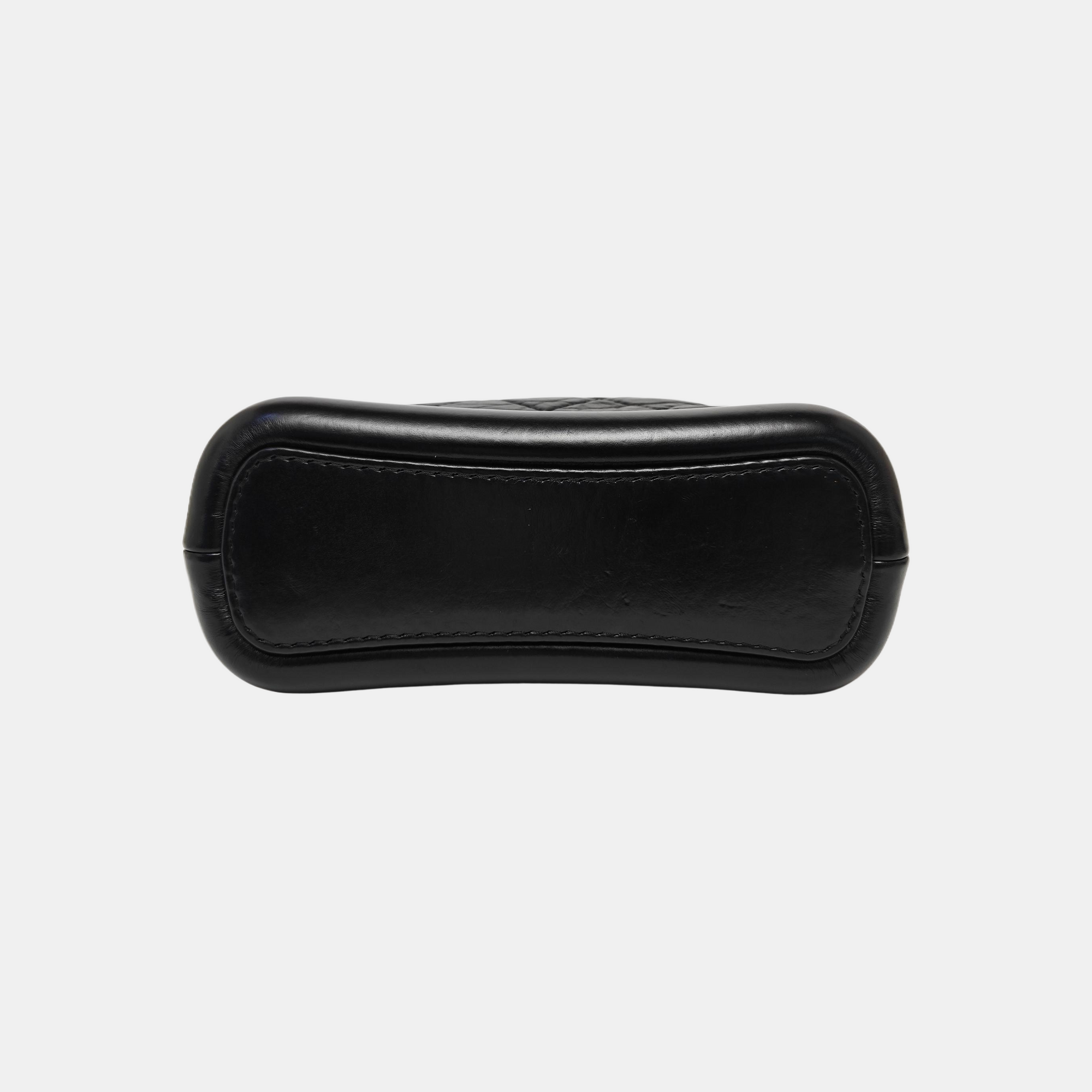 GABRIELLE Small Quilted Calfskin Black