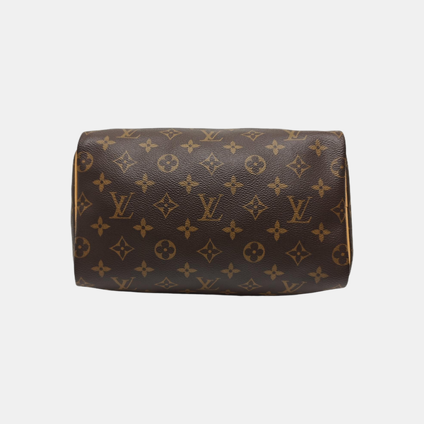 SPEEDY 25 Monogram Coated Canvas Brown