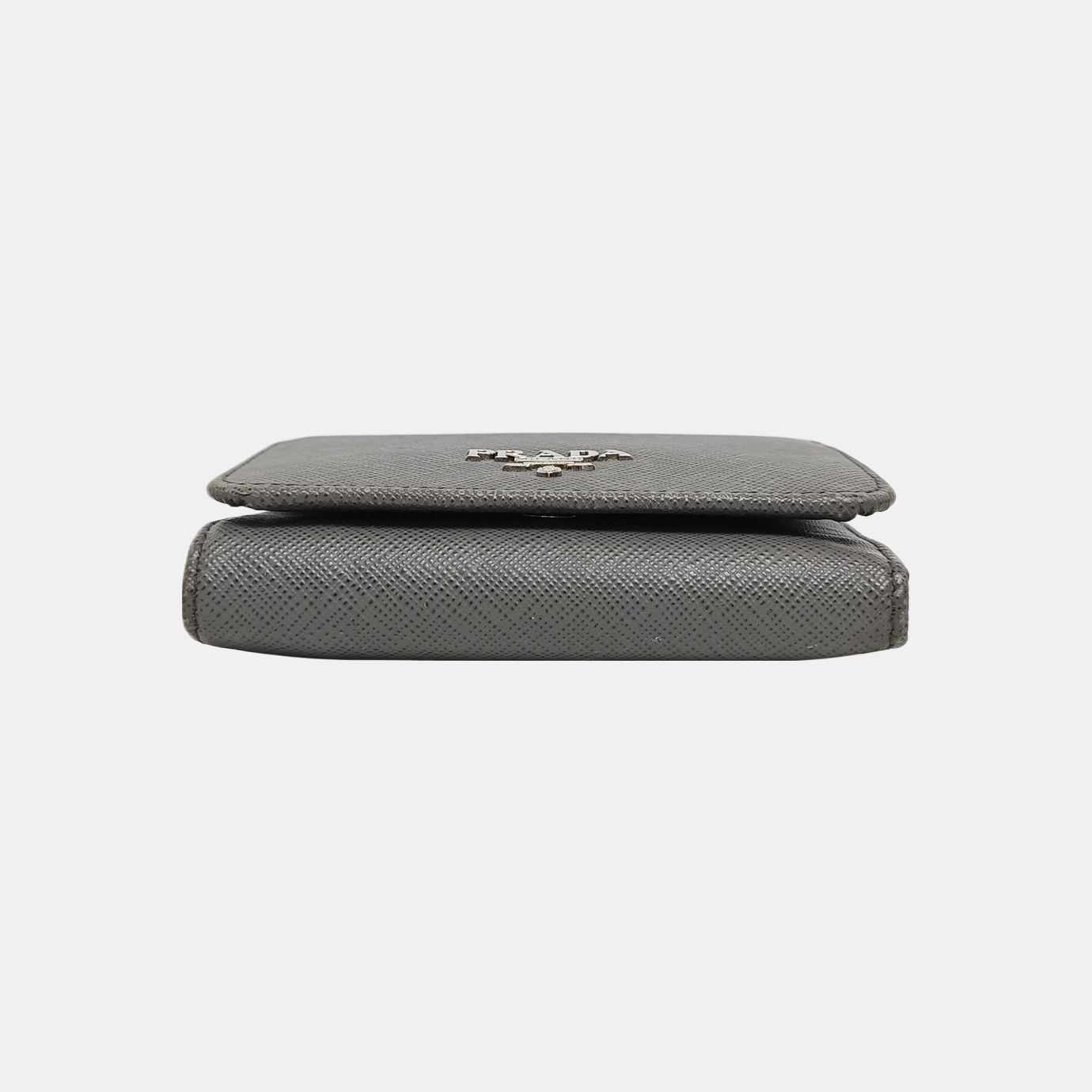 Saffiano Calfskin Wallet Gray