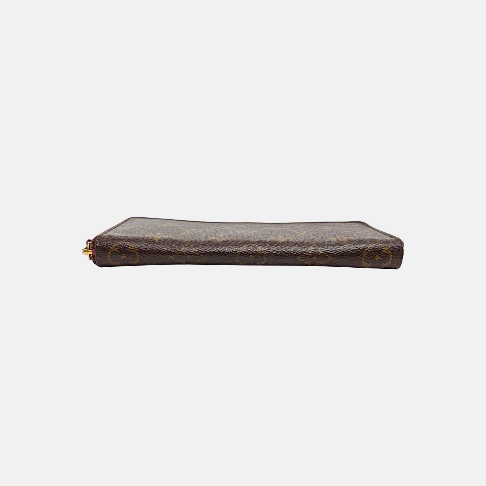 CLÉMENCE Monogram Coated Canvas Brown Wallet