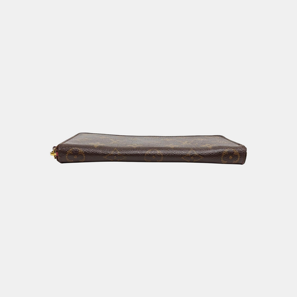 CLÉMENCE Monogram Coated Canvas Brown Wallet