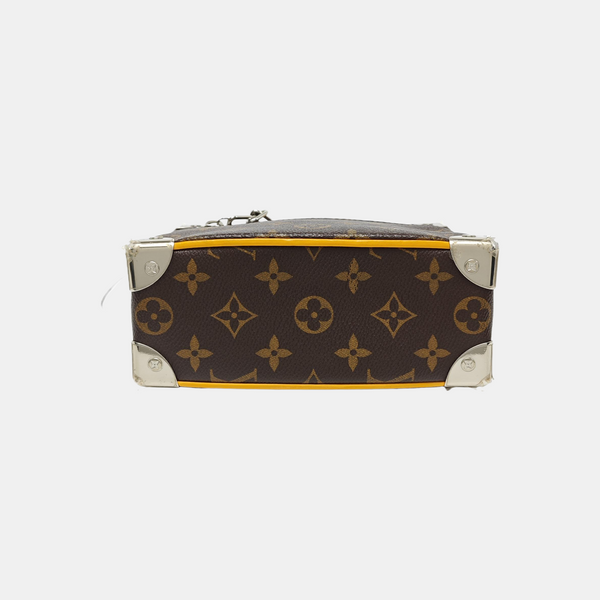SOFT TRUNK Mini Monogram Coated Canvas Brown