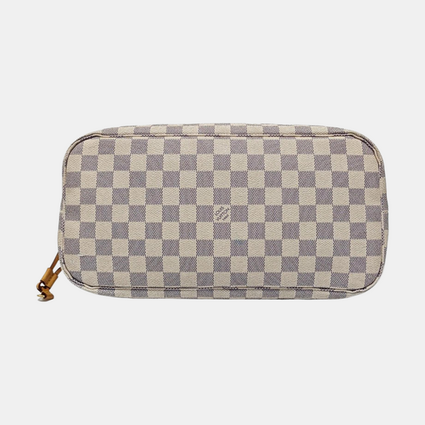 NEVERFULL MM Damier Azur Coated Canvas White
