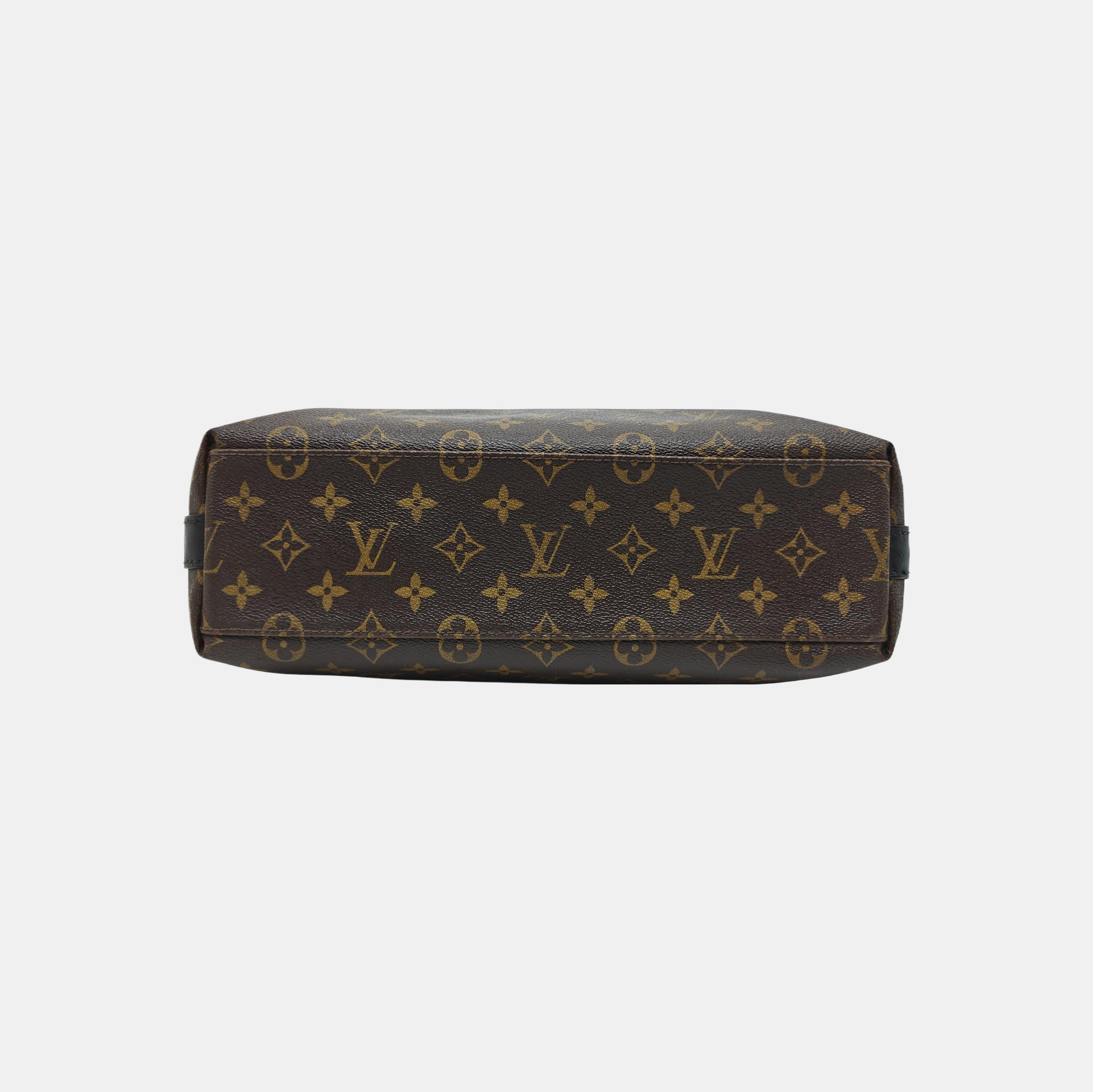 KITAN Monogram Coated Canvas Brown
