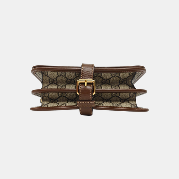 Retro Mini Monogram Coated Canvas Beige