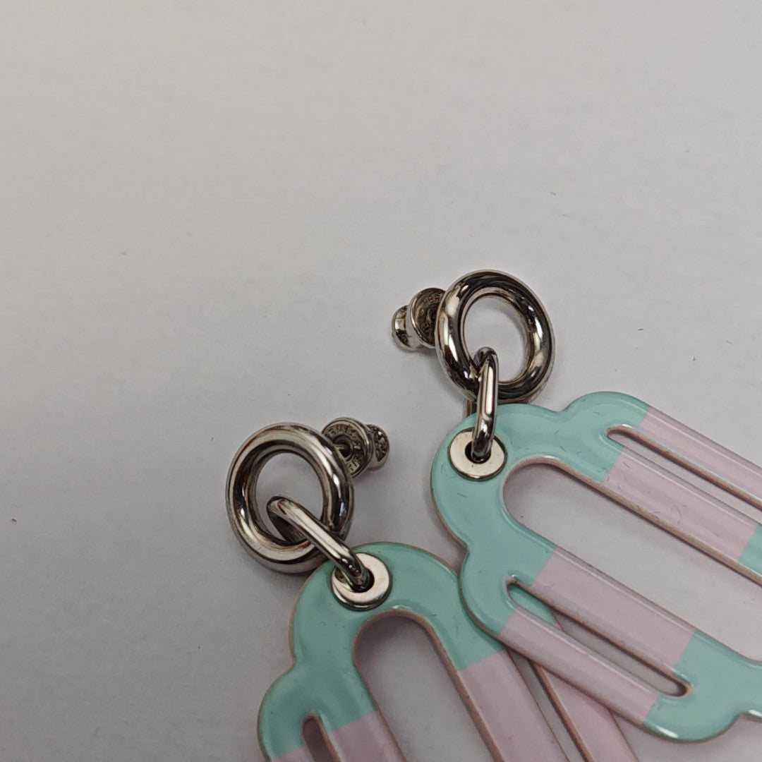 Attelage Metal Red Stud Earrings