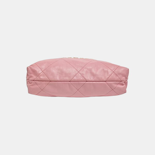 CHANEL 22 Small Quilted Calfskin Pink