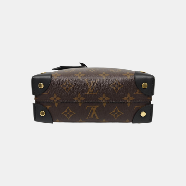 PETITE MALLE Monogram Coated Canvas Brown