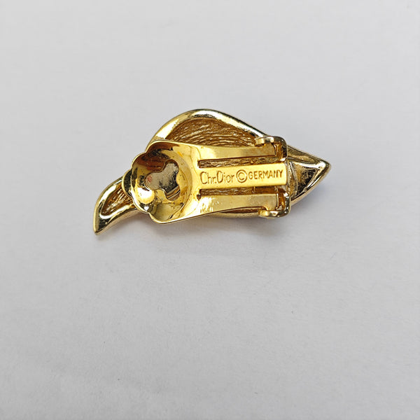 Metal Gold Clip On Earrings