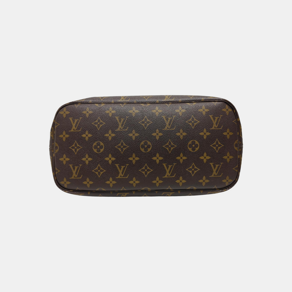 NEVERFULL MM Monogram Coated Canvas Brown