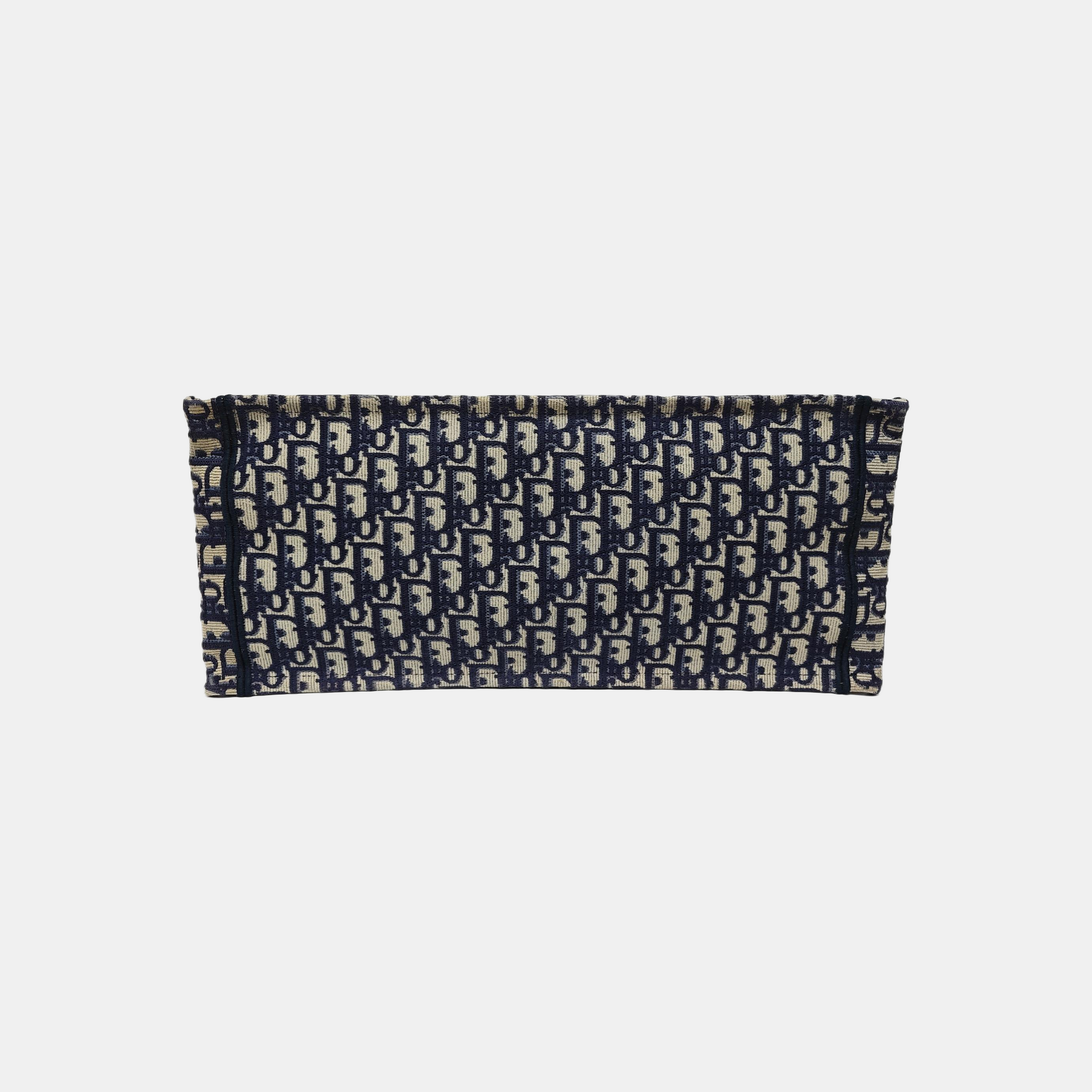 Book Tote Large Oblique Canvas Blue
