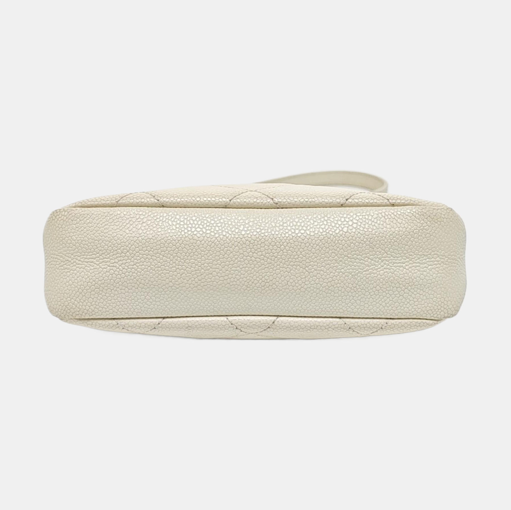 Quilted Grained Calfskin White