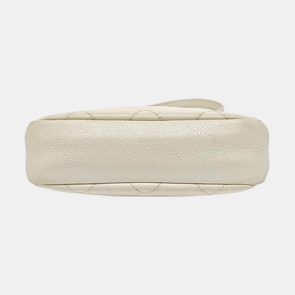 Quilted Grained Calfskin White