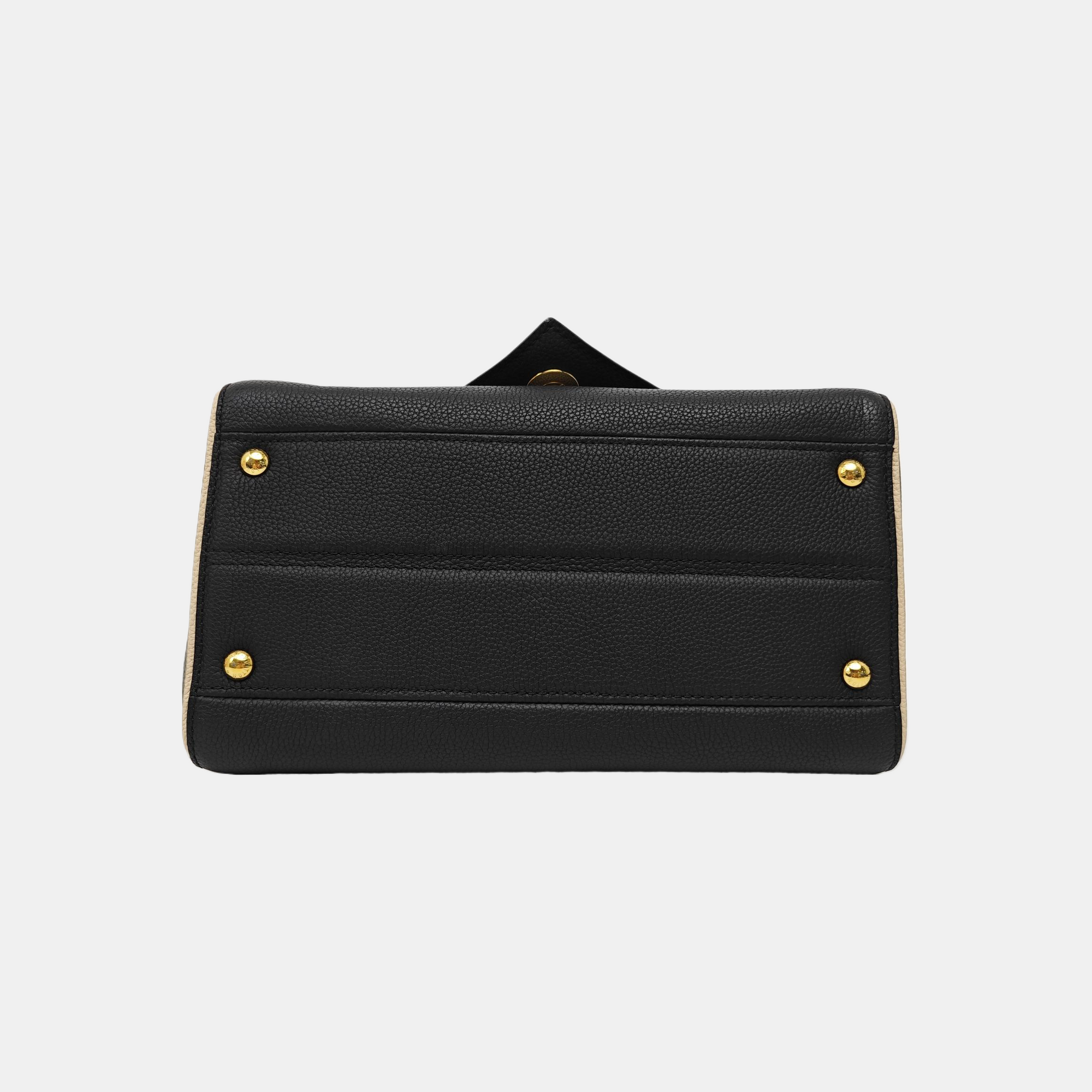 DOUBLE V Monogram Calfskin Black