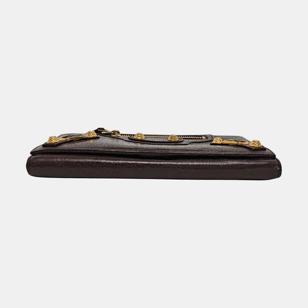 Authenticated pre-owned  Classic City Lambskin Brown Wallet - Wallet at Looply