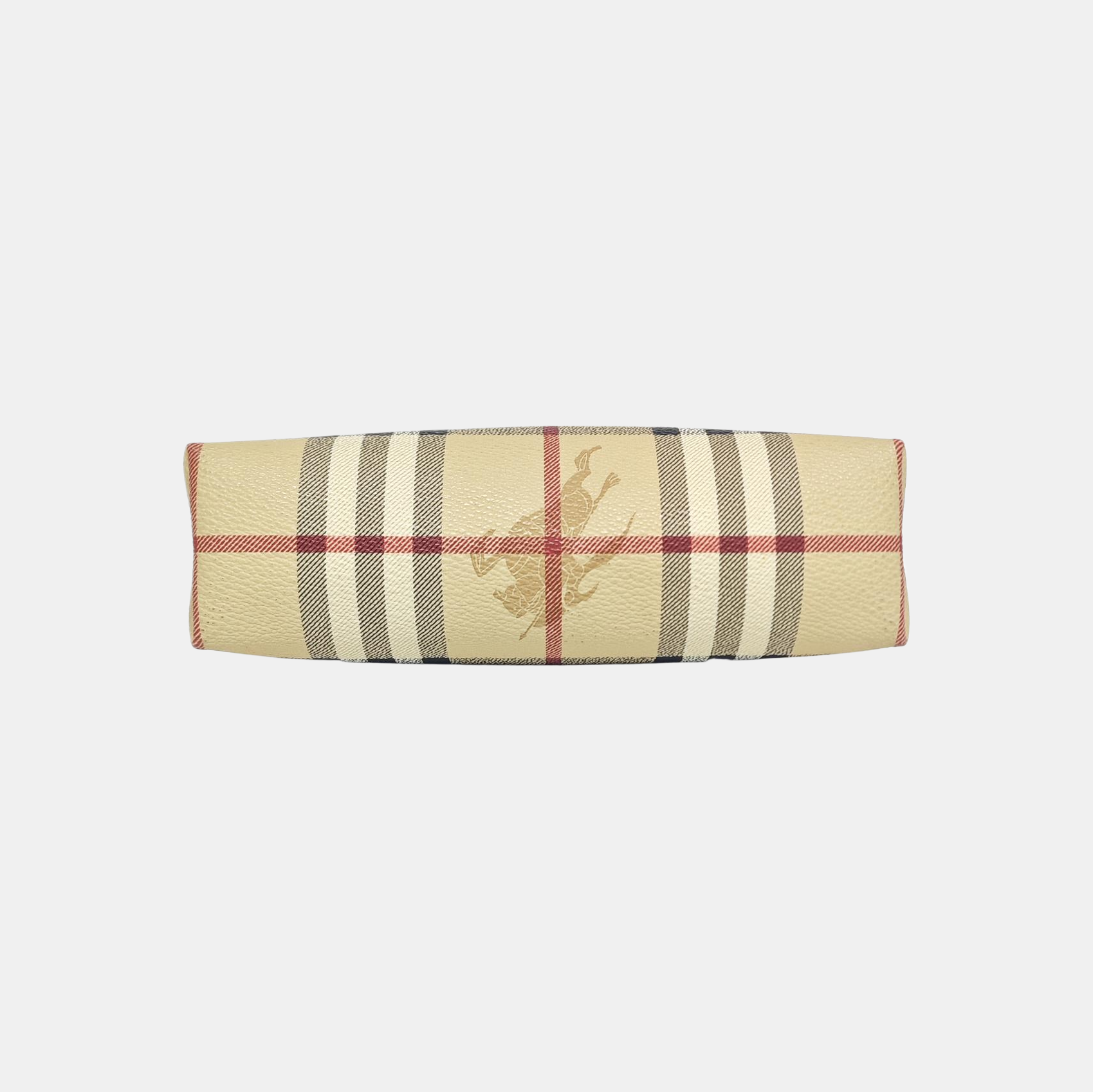 Coated Canvas Top Handle Bag Brown