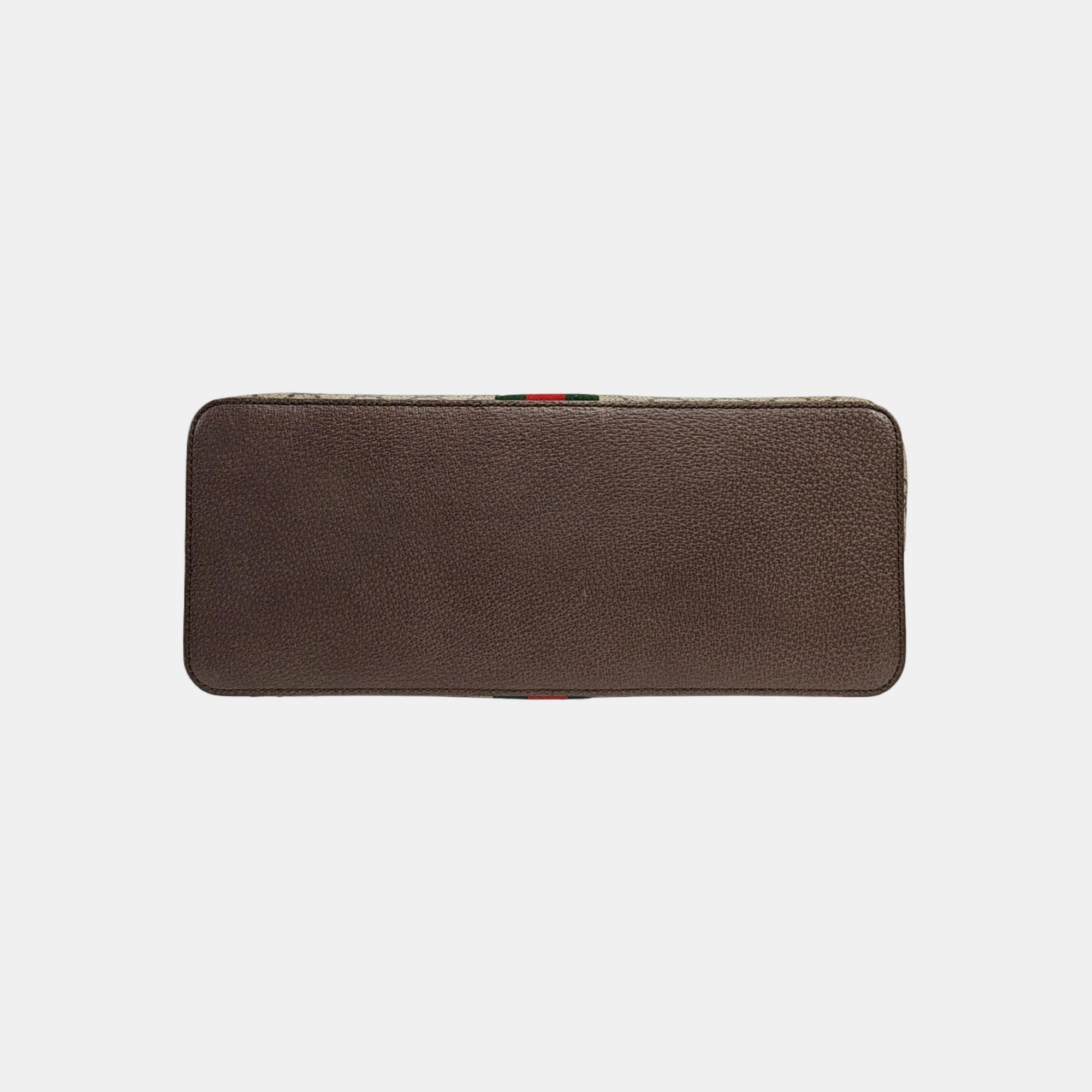 Ophidia Medium Monogram Coated Canvas Beige