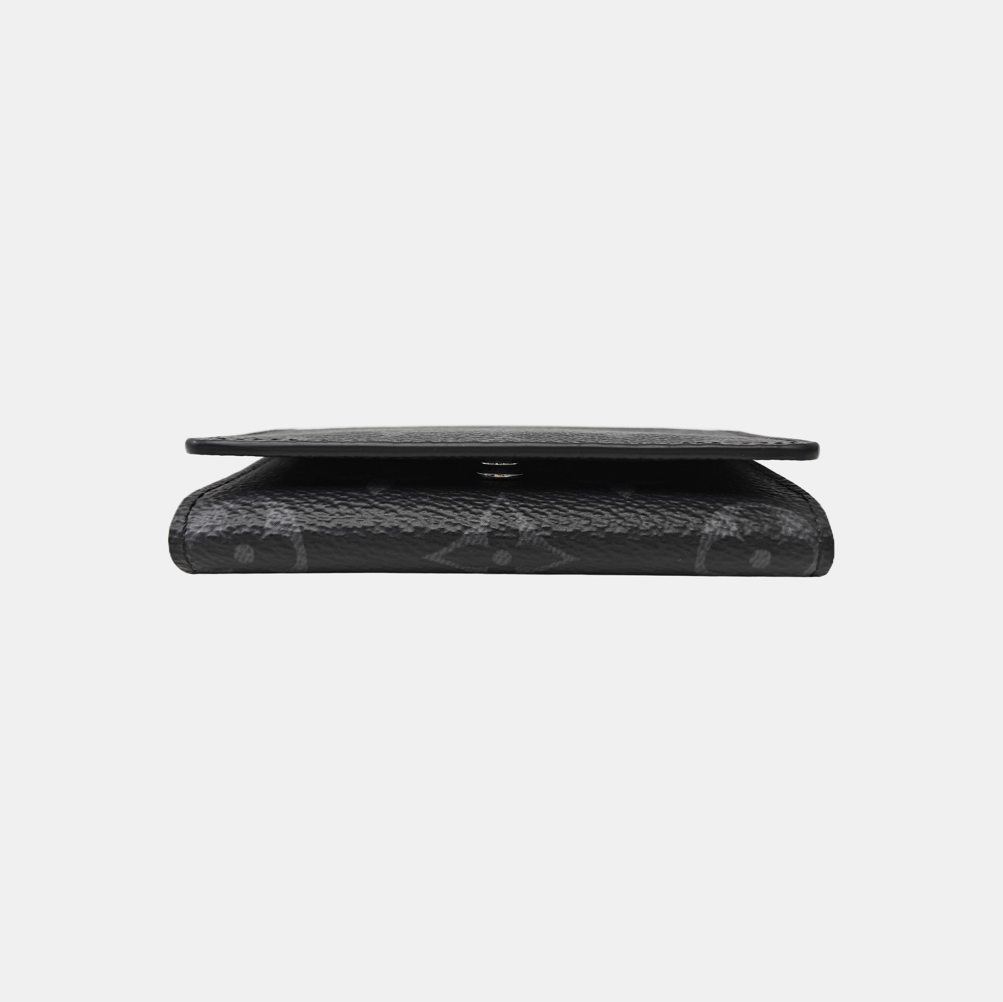Monogram Coated Canvas Wallet Black
