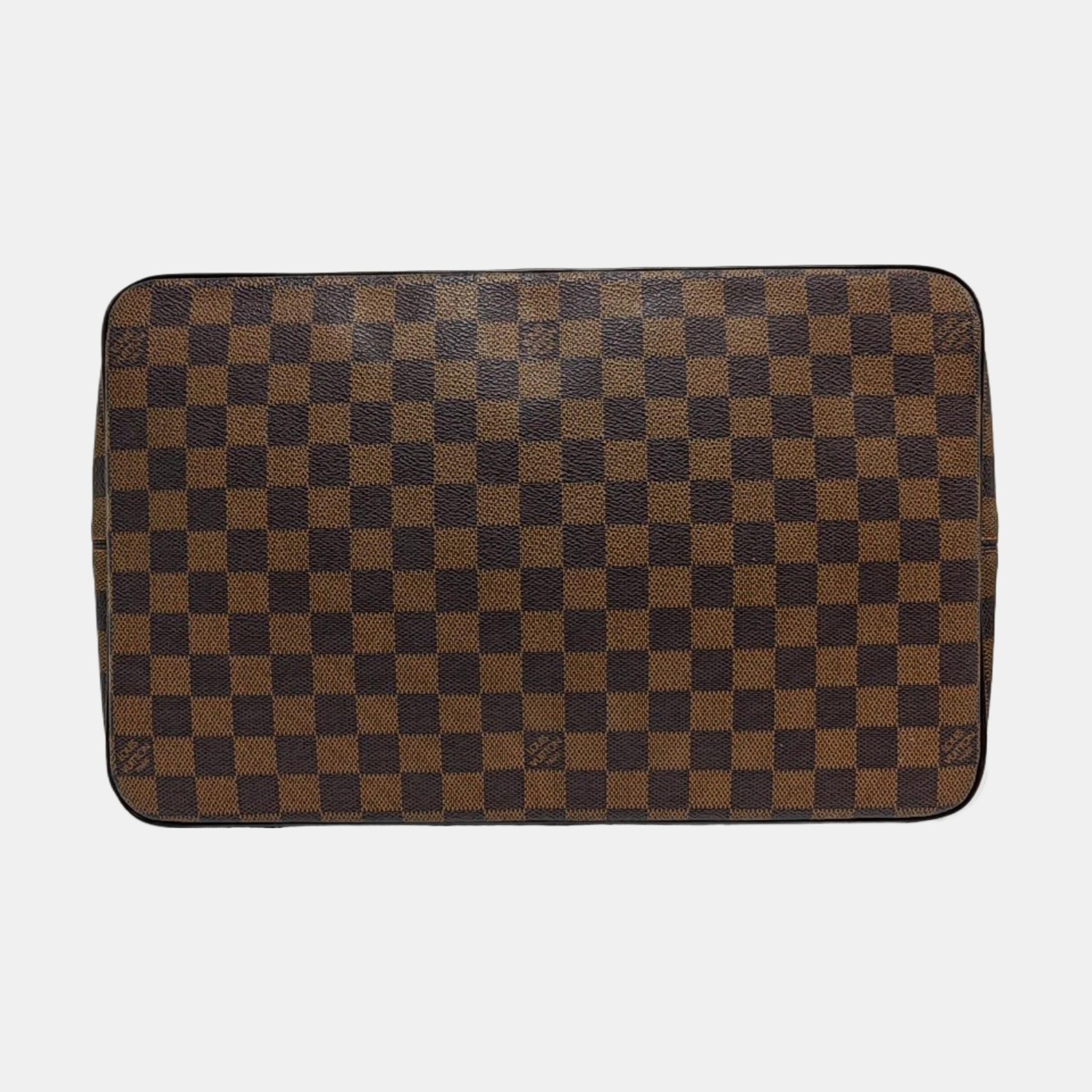 SALEYA Damier Ebene Coated Canvas Brown