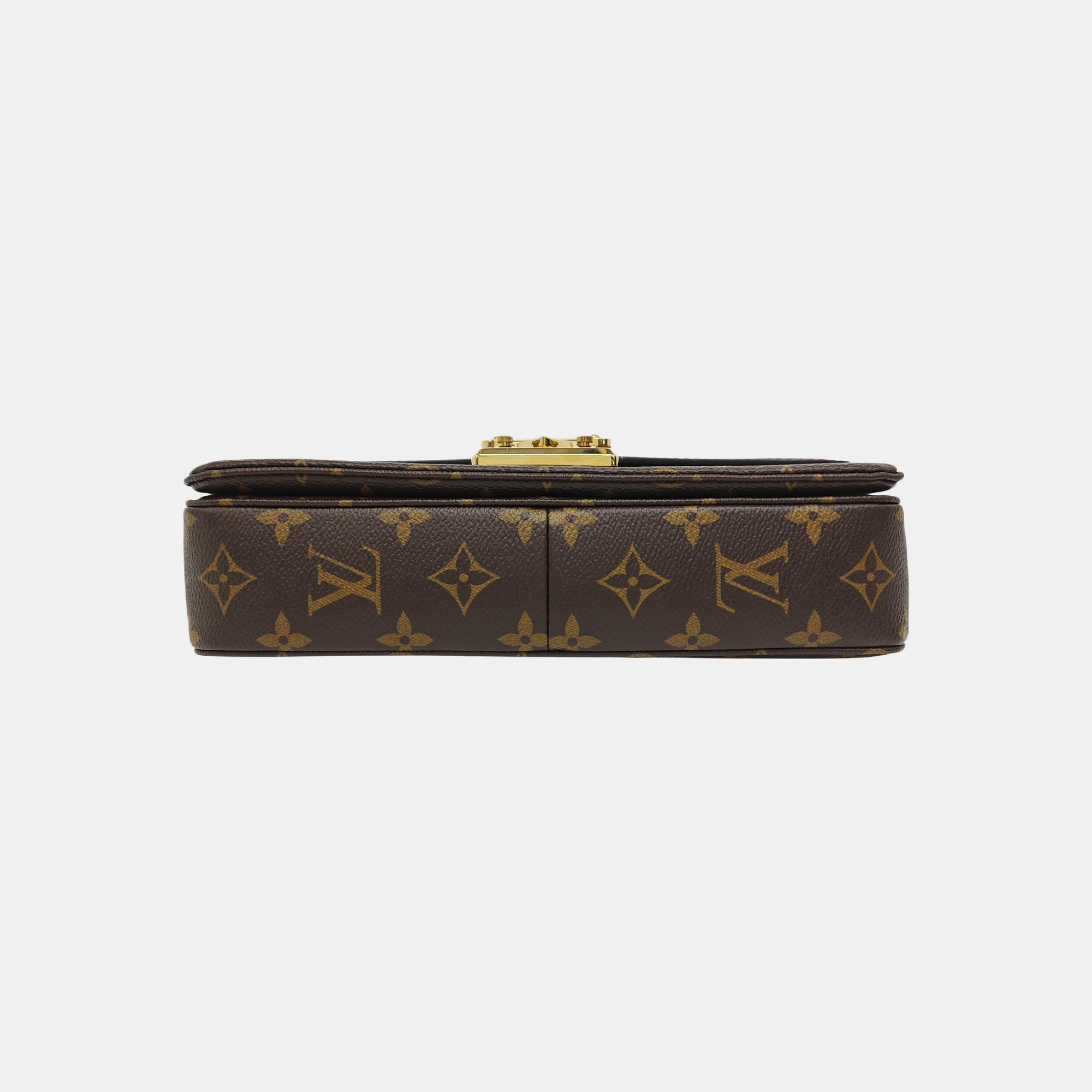 MARCEAU Monogram Coated Canvas Brown