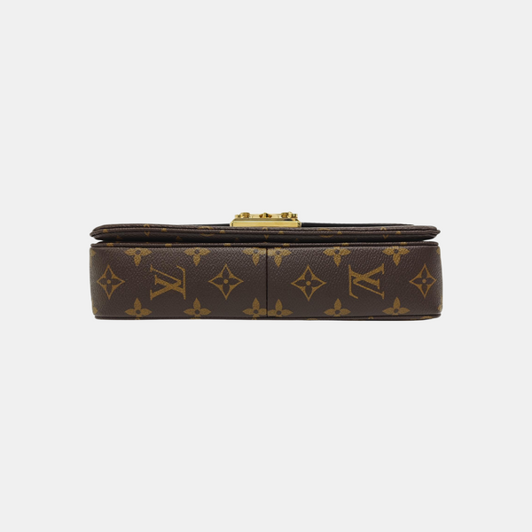 MARCEAU Monogram Coated Canvas Brown