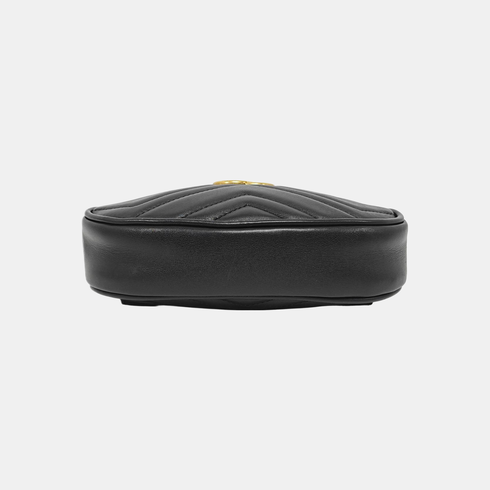 Authenticated pre-owned  GG Marmont Quilted Calfskin Black - Belt Bag at Looply
