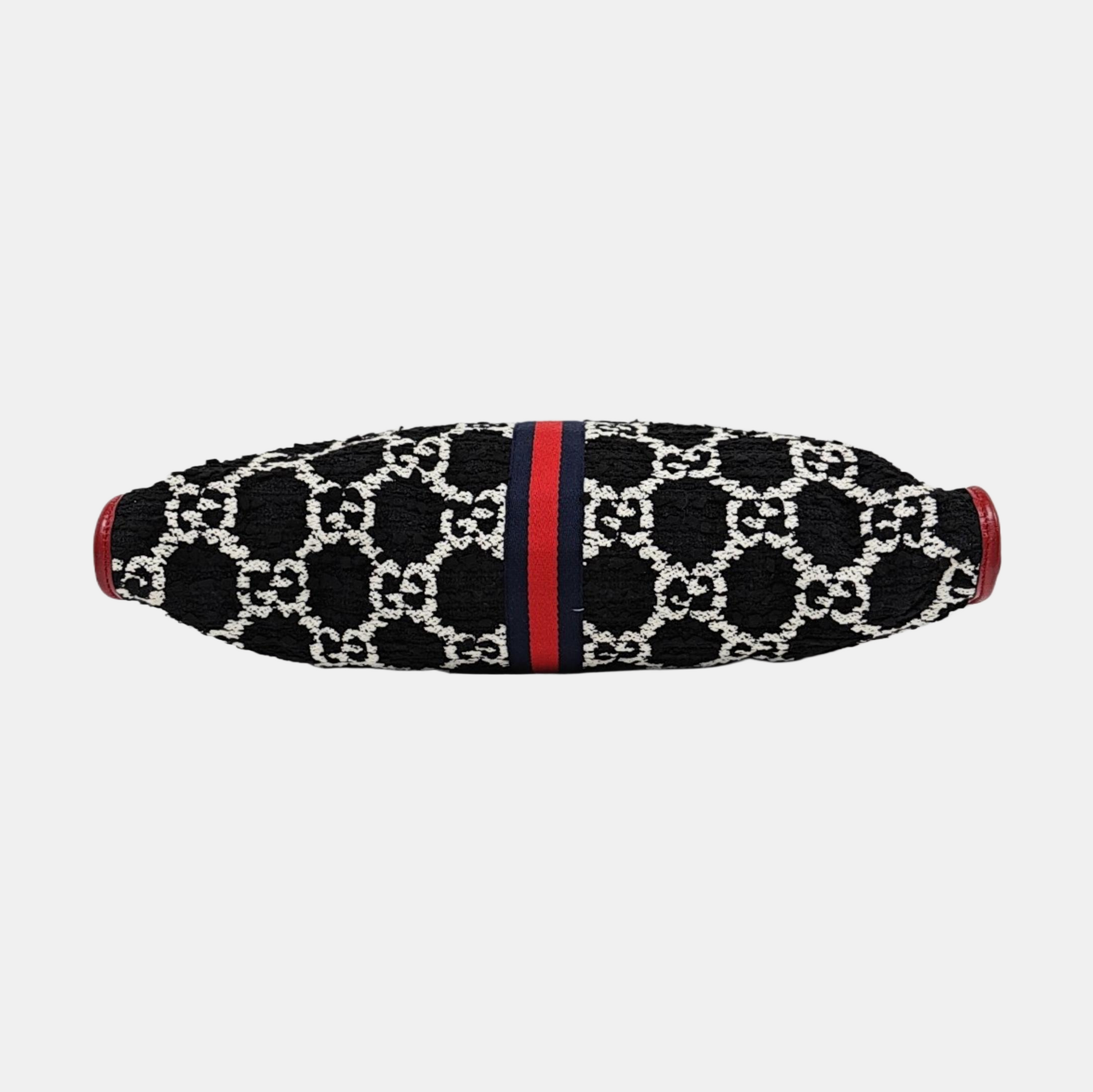 Rajah Large Monogram Wool Black