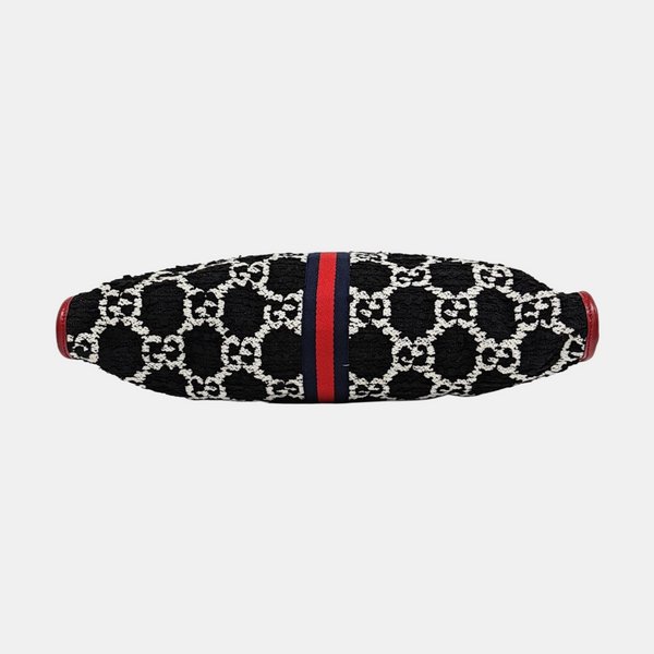 Rajah Large Monogram Wool Black