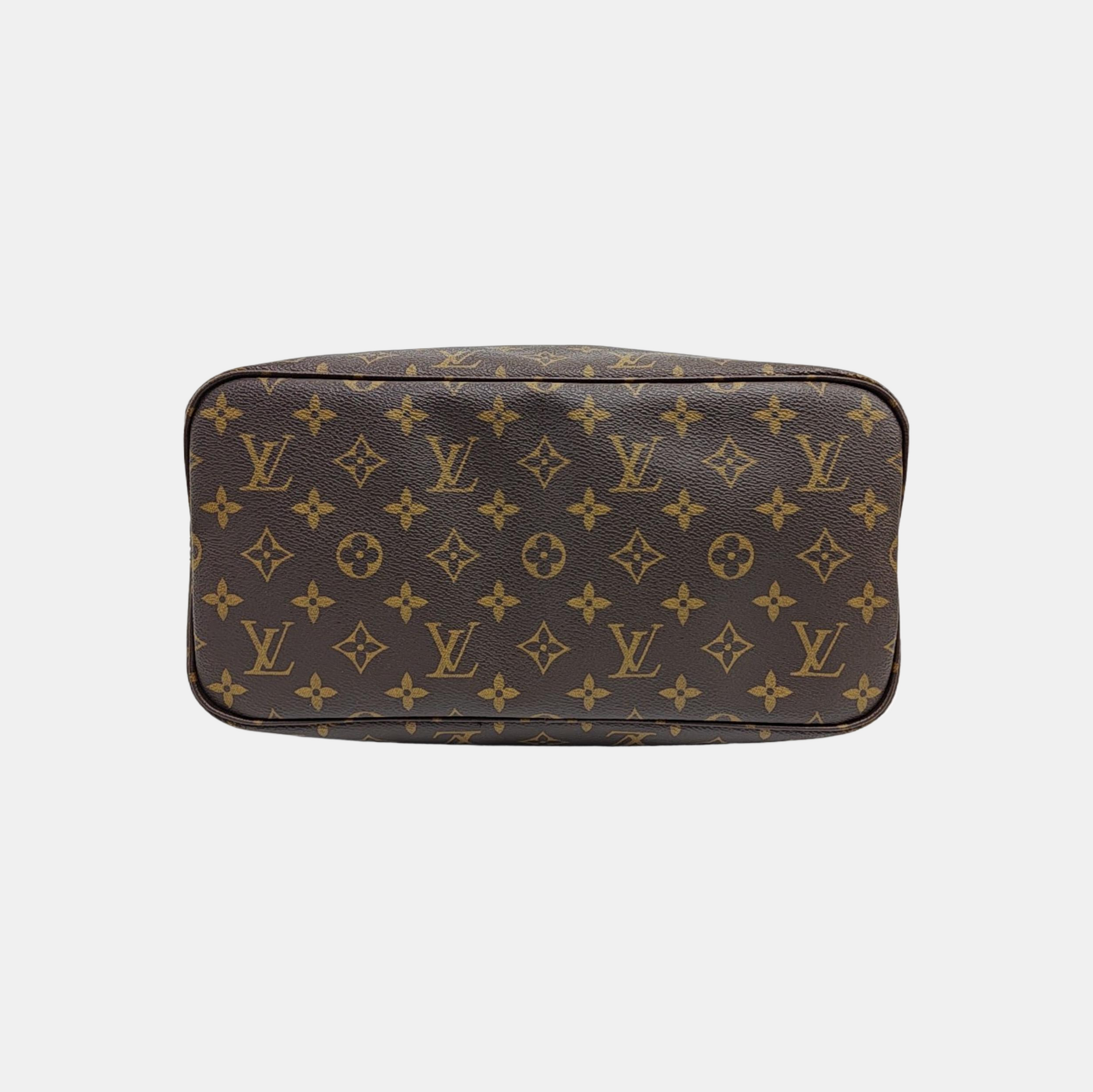 NEVERFULL MM Monogram Coated Canvas Brown