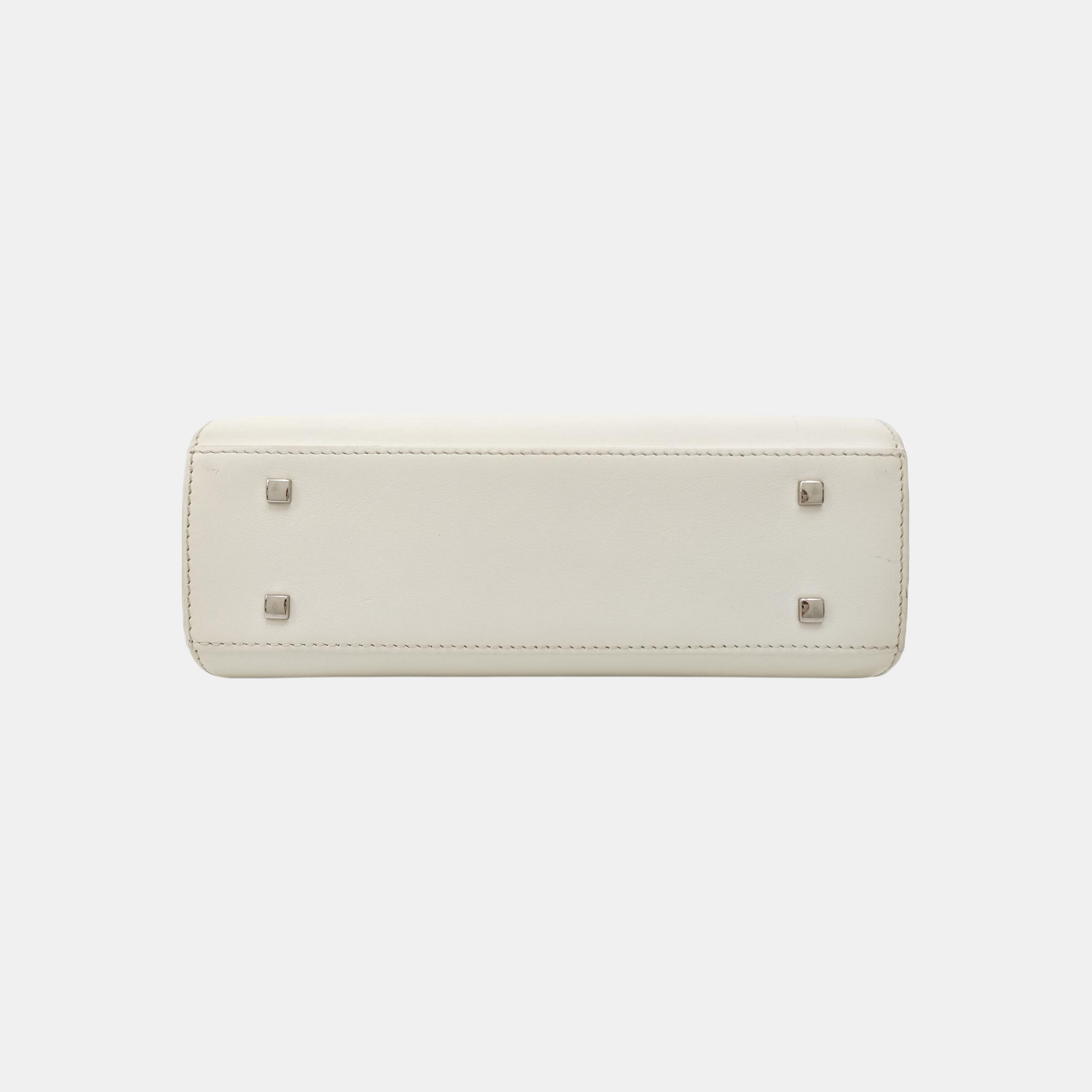 Tempête Small Calfskin White