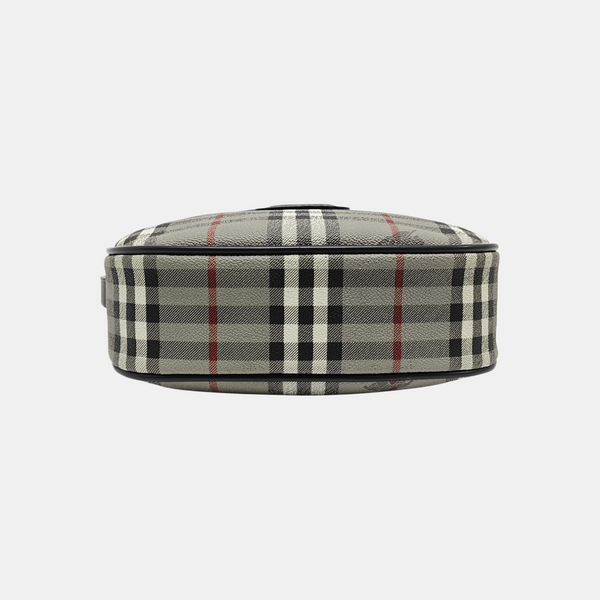 Coated Canvas Shoulder Bag Gray