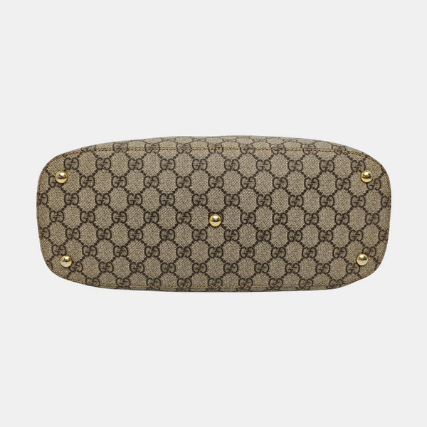 Monogram Coated Canvas Shoulder Bag Beige