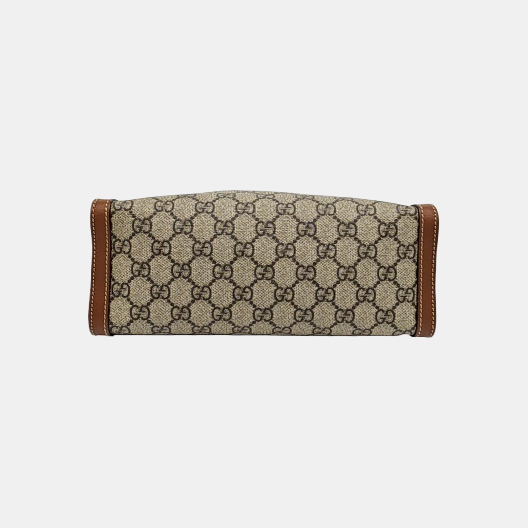 Padlock Small Monogram Coated Canvas Beige