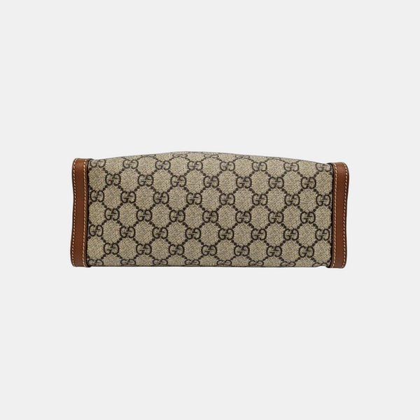 Padlock Small Monogram Coated Canvas Beige