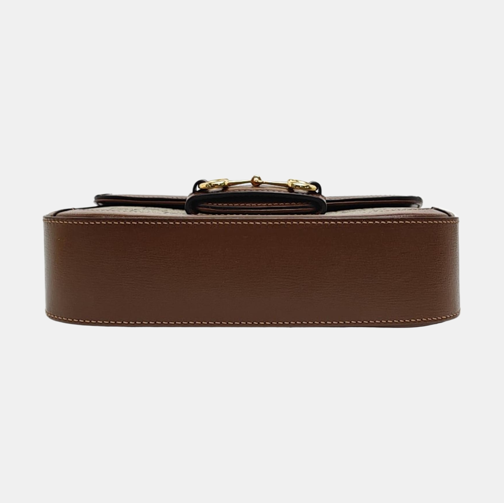 Horsebit 1955 Medium Monogram Coated Canvas Black