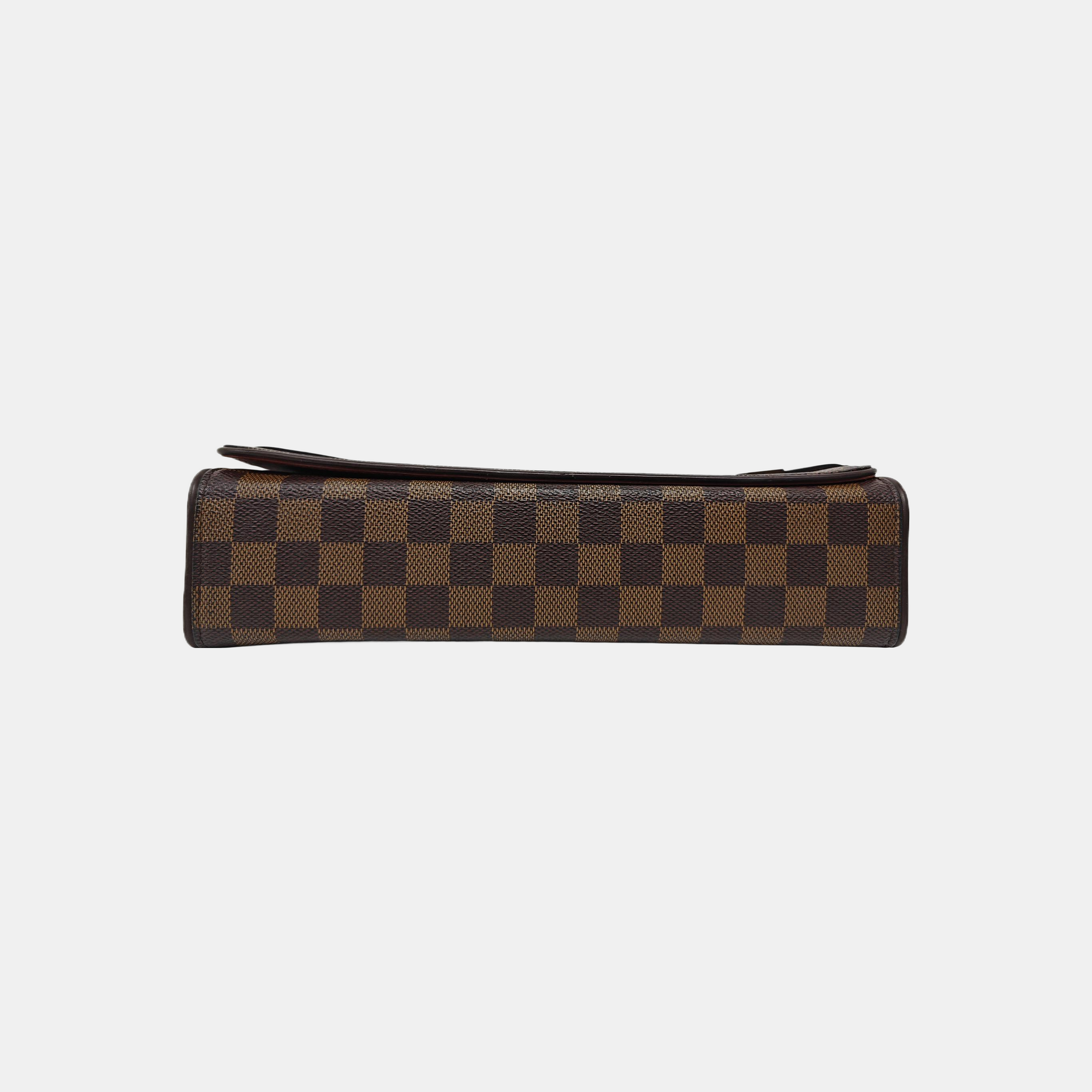 TRIBECA Damier Ebene Coated Canvas Brown