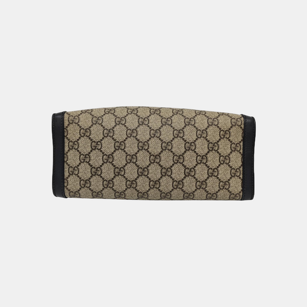 Padlock Small Monogram Coated Canvas Beige