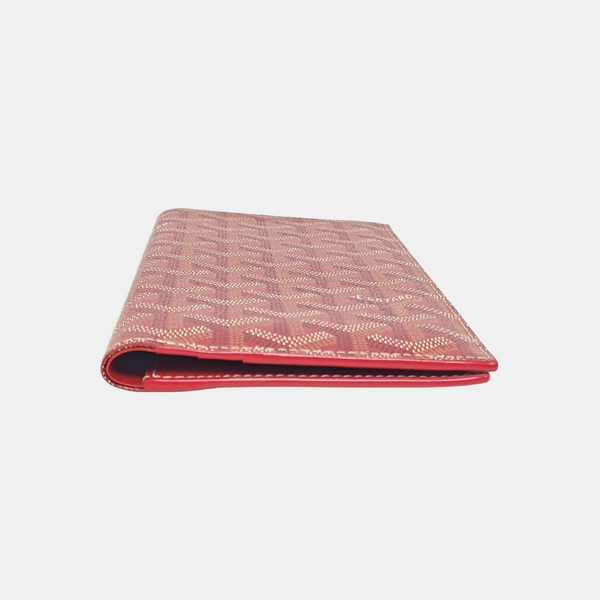 Saint-Marc Coated Canvas Red Wallet