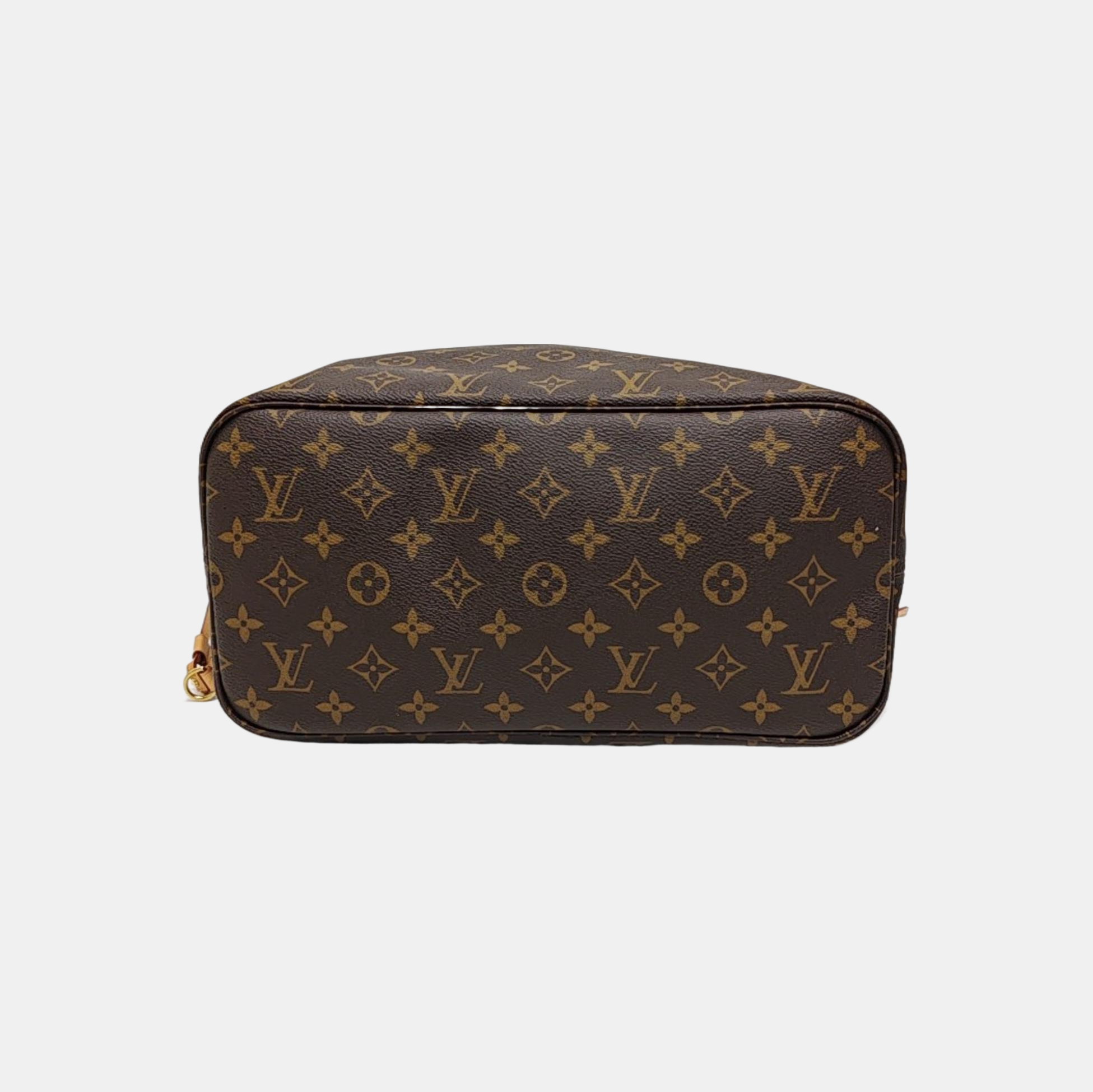 NEVERFULL MM Monogram Coated Canvas Brown