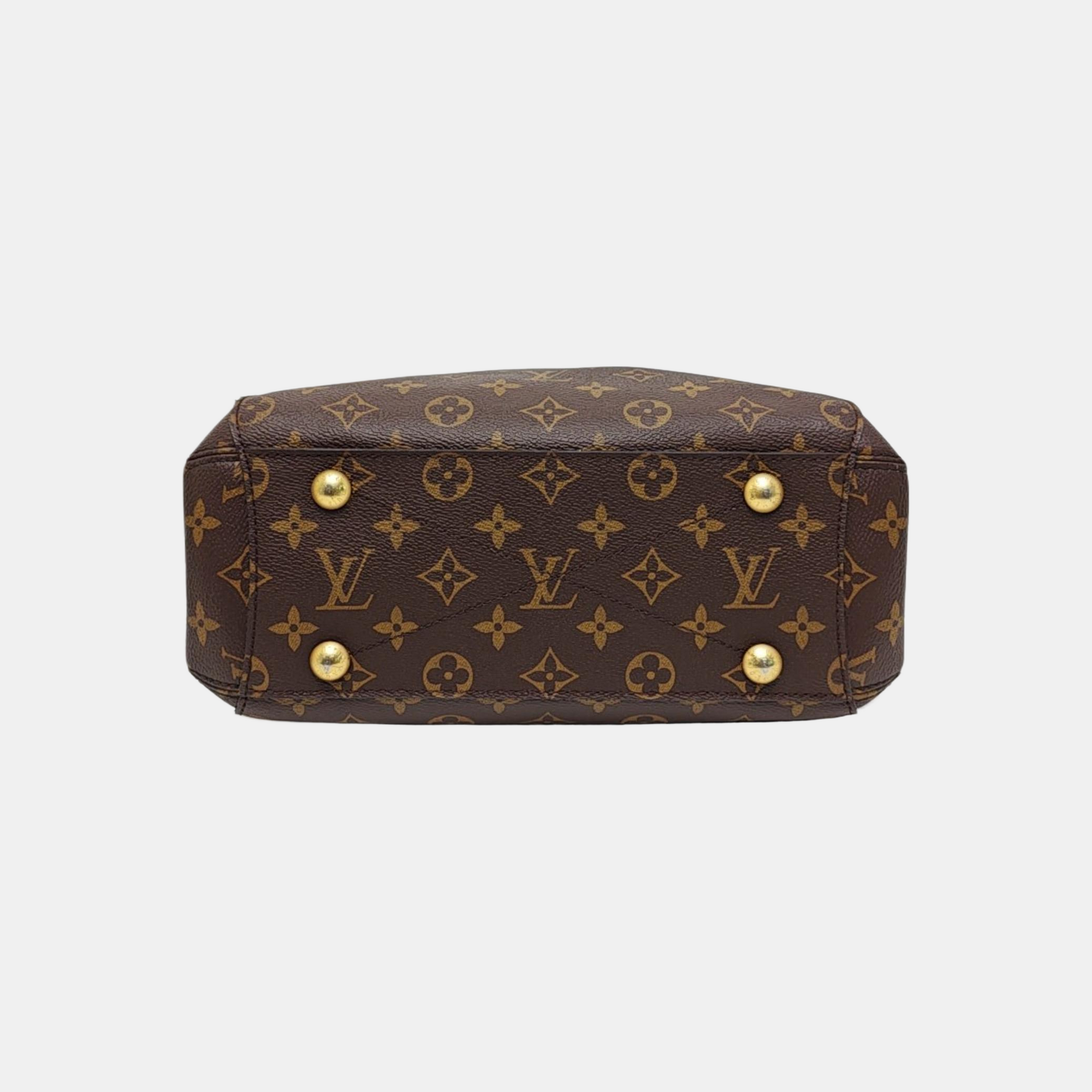 MONTAIGNE BB Monogram Coated Canvas Brown