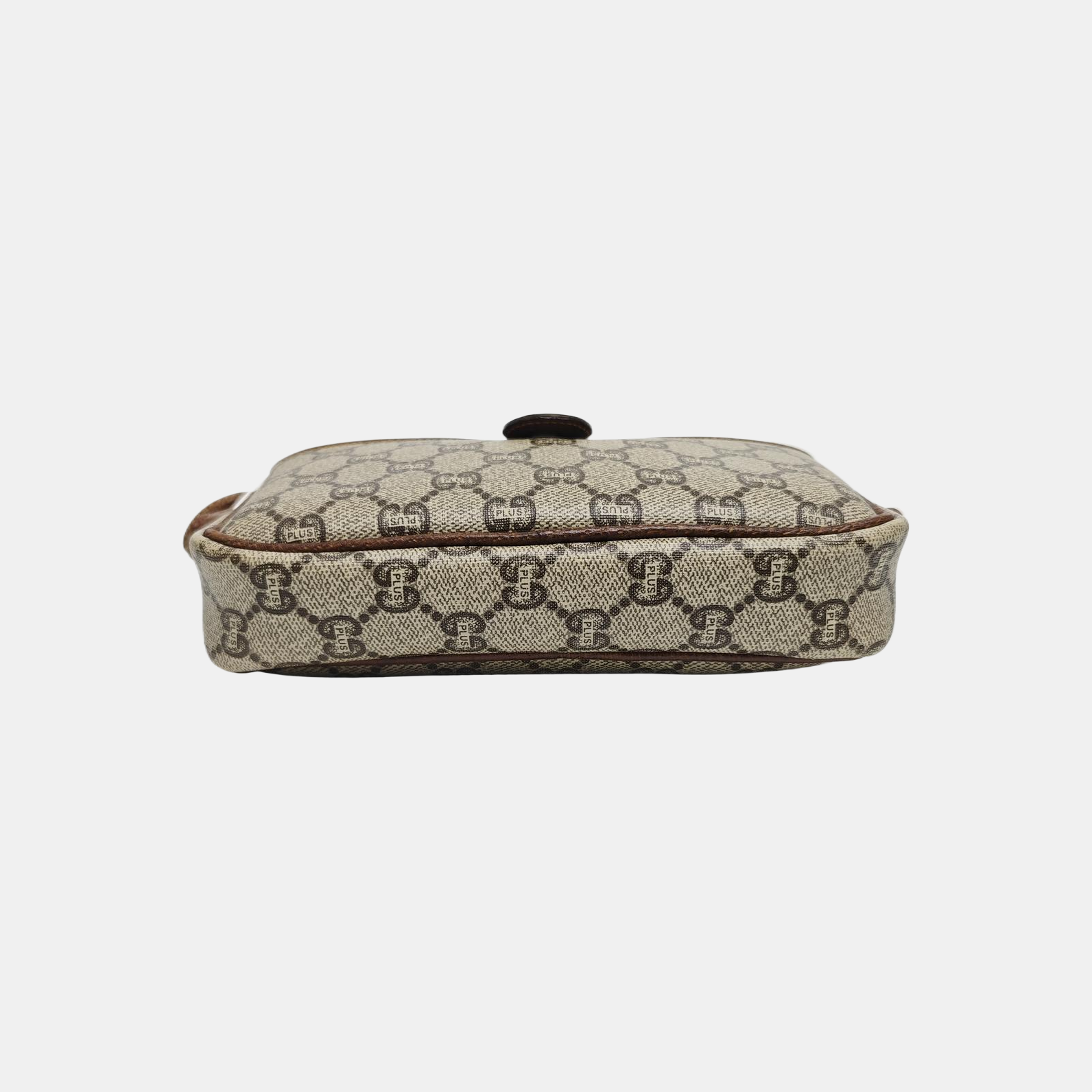 Monogram Coated Canvas Shoulder Bag Brown
