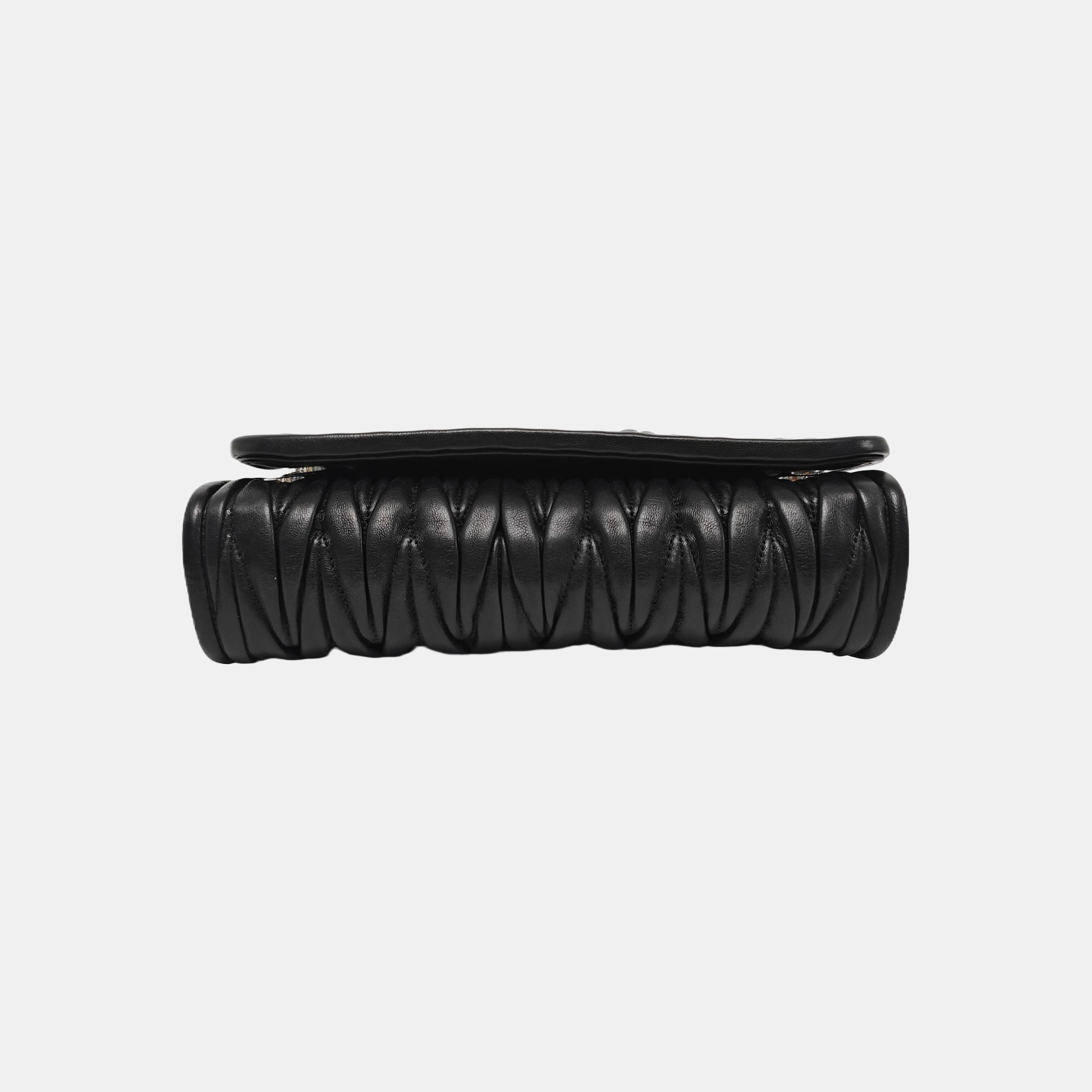 Matelassé Quilted Lambskin Black