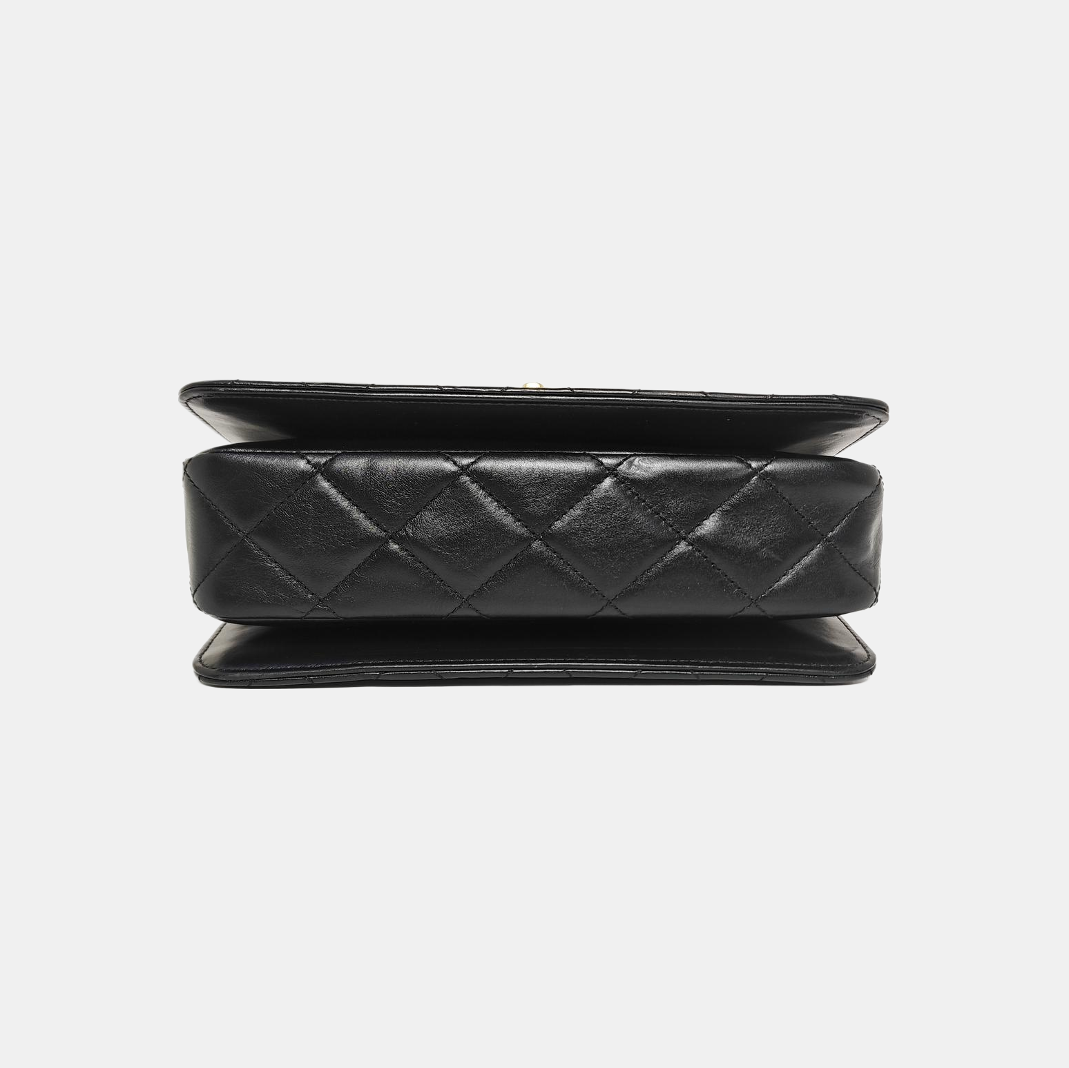Quilted Calfskin Shoulder Bag Small Black