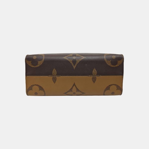 ONTHEGO MM Monogram Coated Canvas Brown