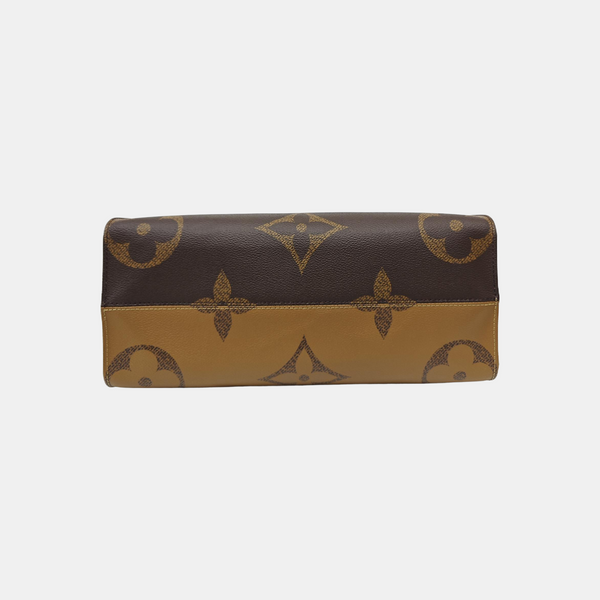 ONTHEGO MM Monogram Coated Canvas Brown