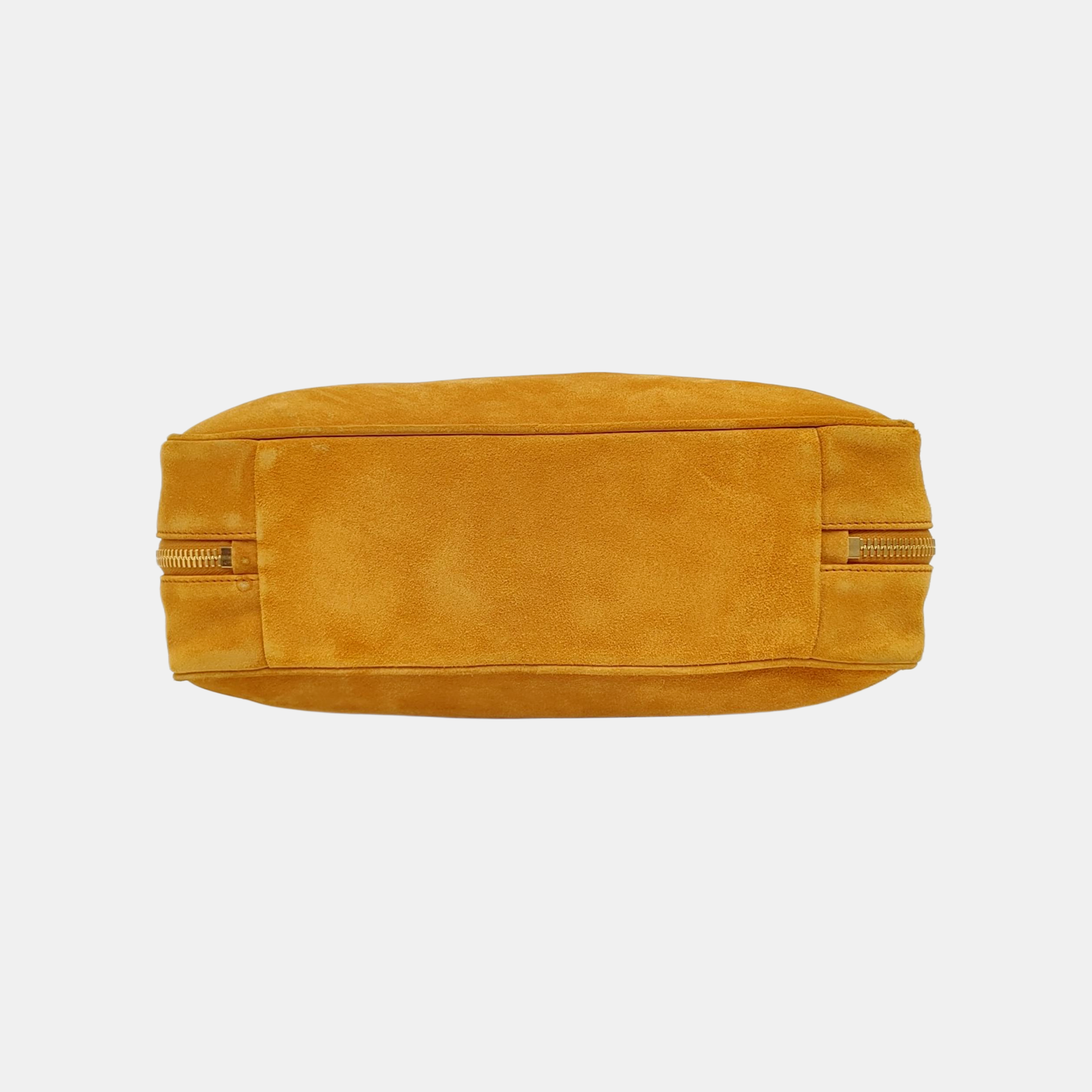 Authenticated pre-owned  Beau Suede Yellow - Top Handle Bag at Looply