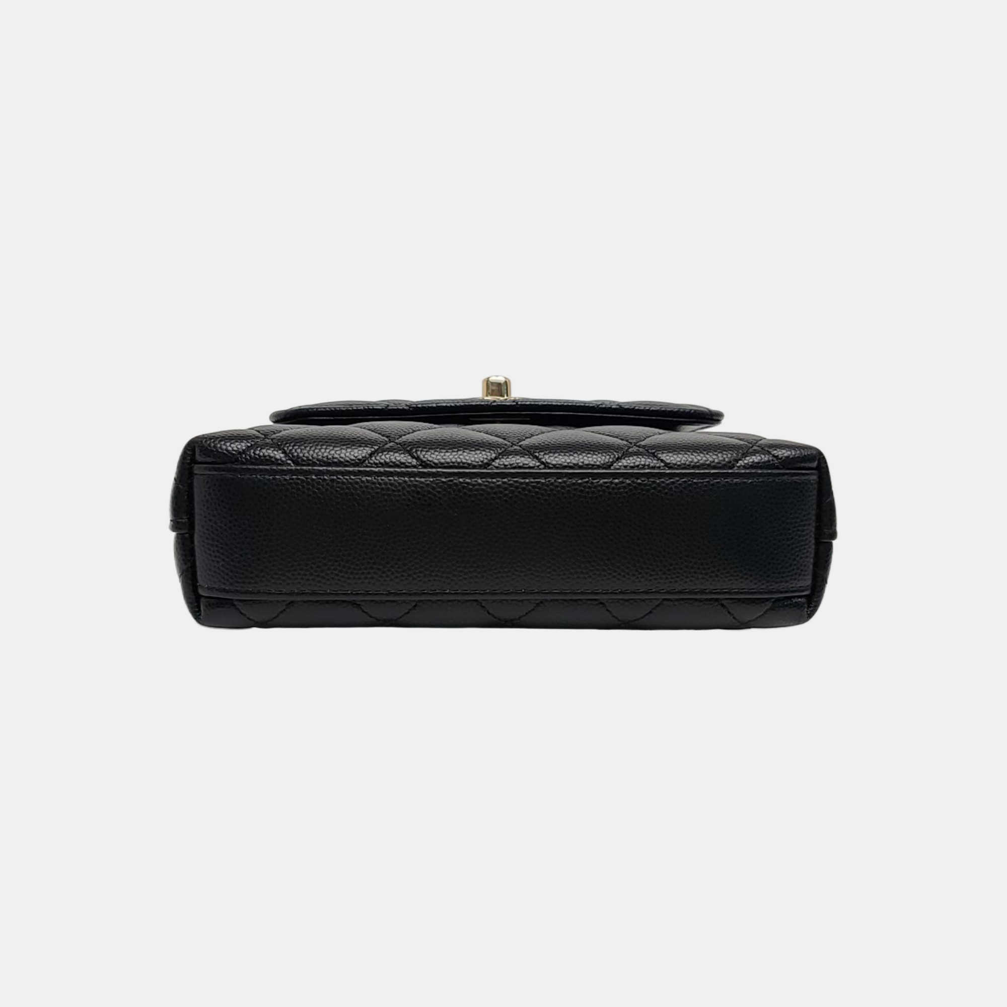 COCO HANDLE Grained Calfskin Black